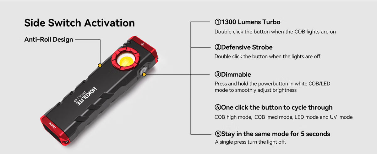 HOKOLITE LEXALL E5 - Pocket Flashlight